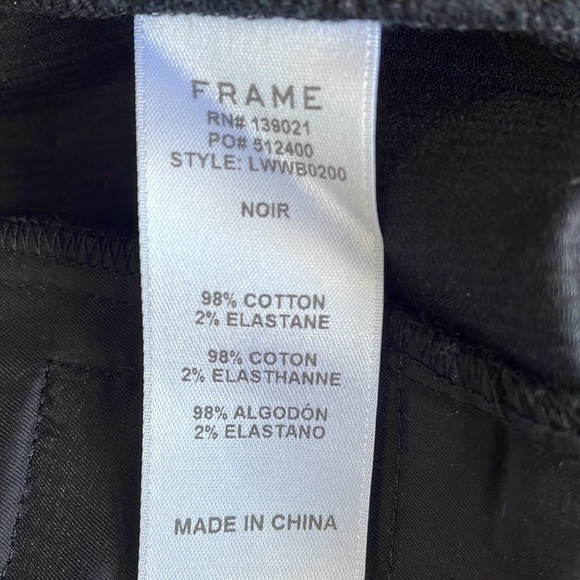 Frame Velvet Striped Cropped Pants - Picture 8 of 8